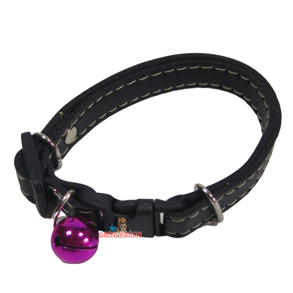 Kalung Miez-Miez Kulit Lonceng