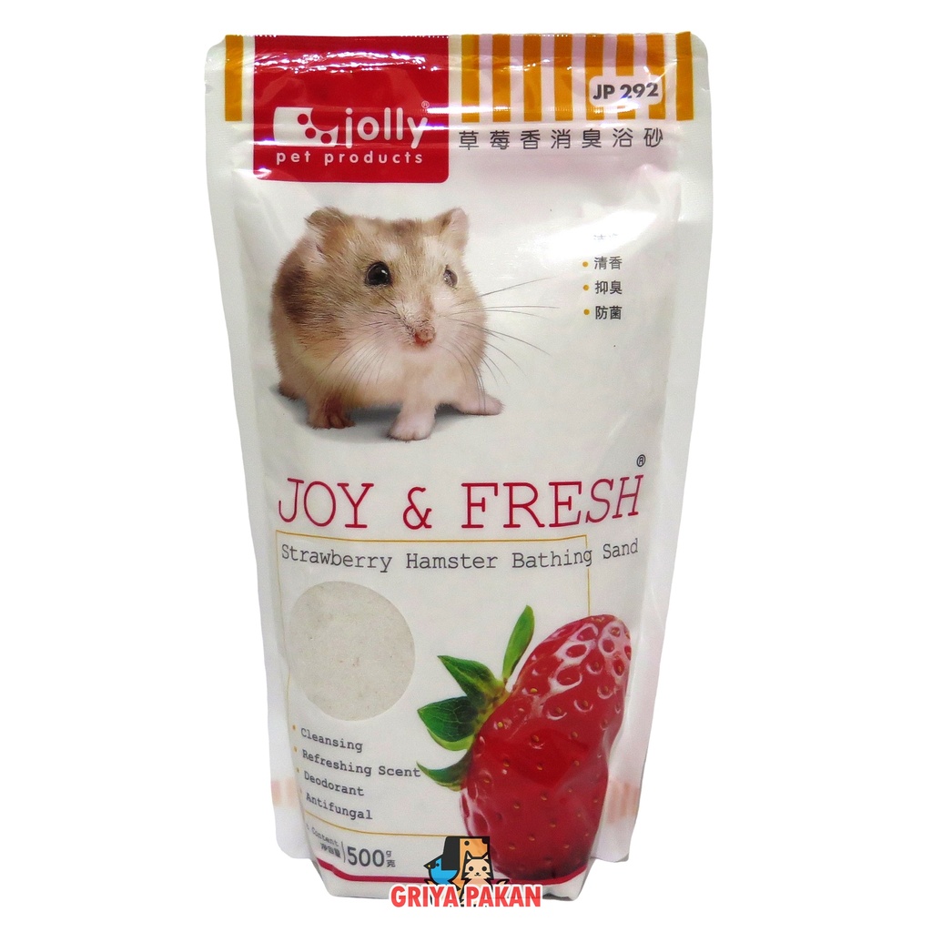 Jolly Hamster Bathing Sand Strawberry 500g