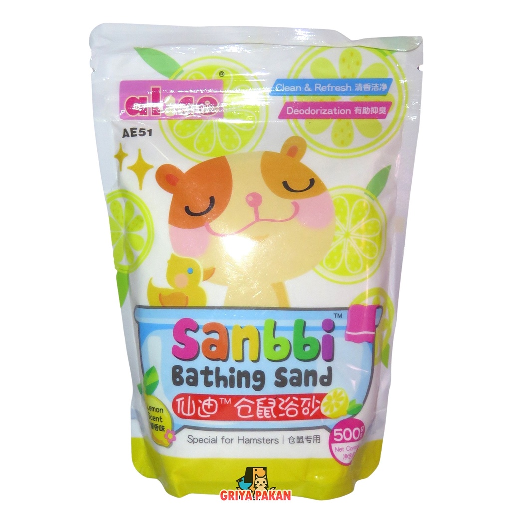 Sanbbi Hamster Bathing Sand Lemon 500g