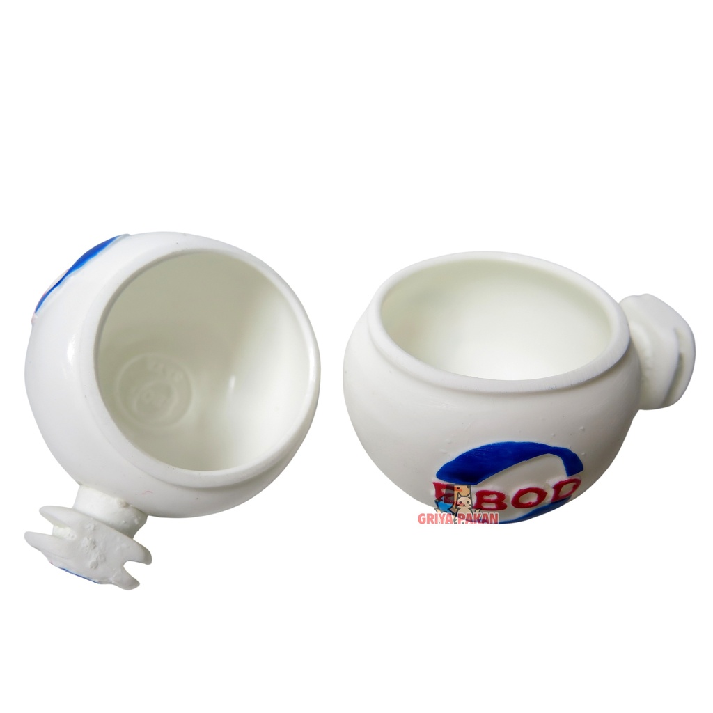 Cangkir Ebod Fiber Putih Bulat [2]