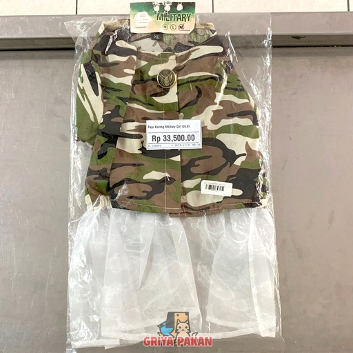 Baju Kucing Military Girl Uk.Xl