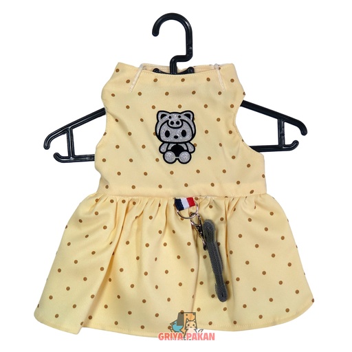 Baju Kucing Rok Tali Harnes Premium Uk.S
