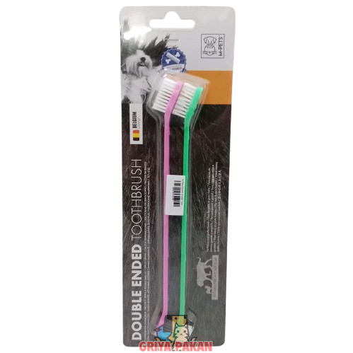 M-Pets Double Ended Toothbrush 2pcsx22cm