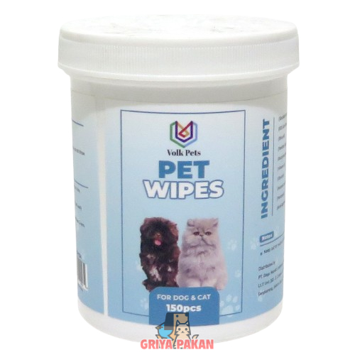 Volk Pets Eye & Ear Wipes For Tear Stain 150pcs Anti Bacterial