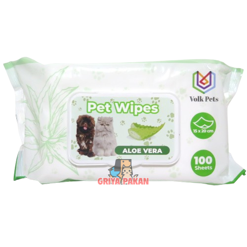 Volk Pets Wipes 100pcs Aloe Vera