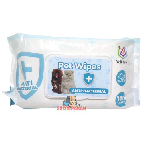 Volk Pets Wipes 100pcs Anti Bacterial