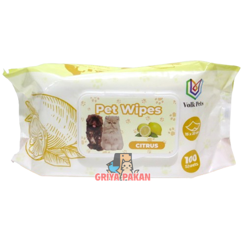 Volk Pets Wipes 100pcs Lemon