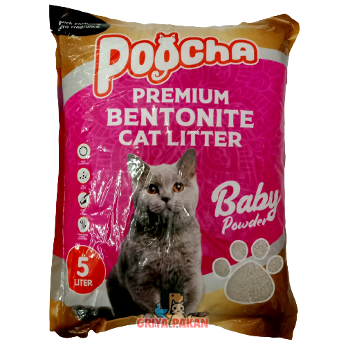 Pasir Gumpal Poocha Baby Powder 5L