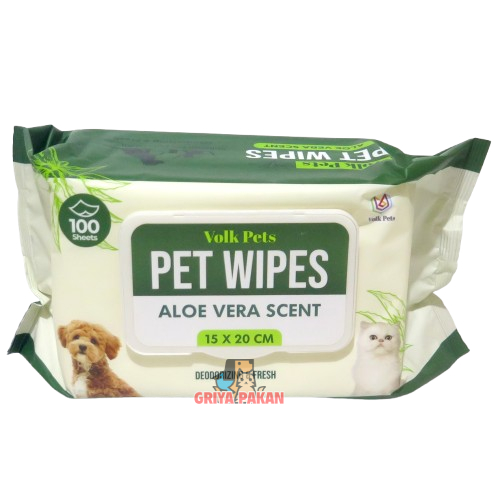 Volk Pets Wipes 100pcs Aloe Vera